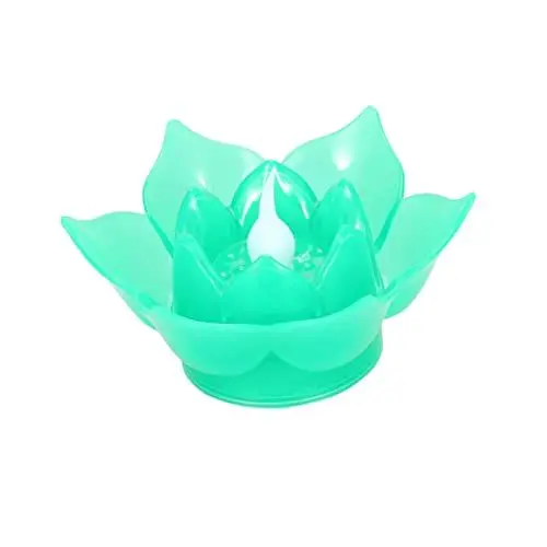 Produktbild: OSALADI 1 Stk Solar-teelichter Lotus-kerzenlampe Schwebendes Licht Gefälschte Lotuslampe Schwimmende Kerzenlampe Lotus Elektrische Kerzen Batterie Teelichter Säule Chinesischer Stil