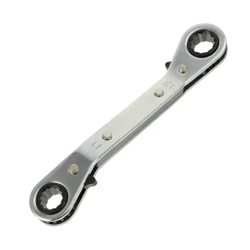 Produktbild: OSALADI 1 Stück Karton Schlüssel Schlagratsche doppelter Kopfkranz sprans handwerkzeug spannerin werkstattbedarf wrench gewürzsieb Kühlwerkzeug wechseln Wagen Kühlwerkzeuge Stahl