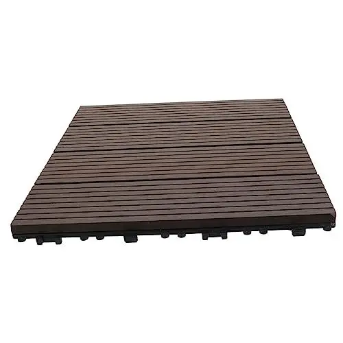Produktbild: OSALADI 1stk Holzmosaikboden Aus Kunststoff Passenden Boden Außenbodenbelag Feuchtigkeitsbeständiger Boden Terrassenfliesen Dekorativer Terrassenboden Gartenboden Im Außenbereich Plastik