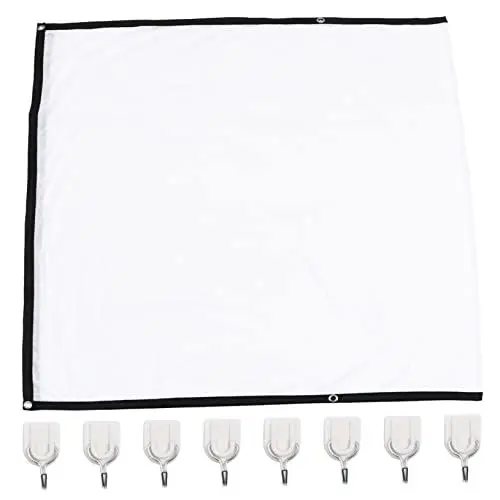 Produktbild: OSALADI 1stk Projektionswand Kinoleinwand Indoor-projektor- Projektorleinwand Im Innenbereich Bildschirm Für Beamer Tragbarer Bildschirm Filmleinwand Faltbar 3D Stoff Weiß Zubehör