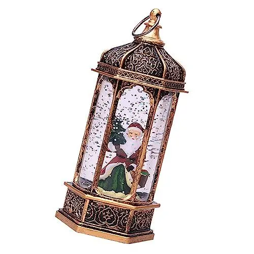 Produktbild: OSALADI 1stk Weihnachtsbeleuchtung Weihnachtsschneelaterne Batterie Schneekugel Weihnachten Schneekugel-Laterne Verzierungsgeschenke Kirchenlichter Elektrische Bauteile Weihnachtsbaum