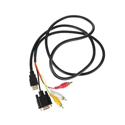 Produktbild: OSALADI 1stk Zu Vga Zum Kabel Zum Männlichen Adapter Für Monitor Zum Adapter Computeradapter Zum Konverter Laptopkabel Zum Fernseher Adapterkabel 1,5m Kabel Kupfer Fernsehen Verbinder