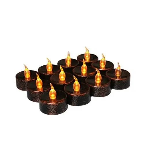 Produktbild: OSALADI Halloween 20 Stücke Elektronische Kerzen Lichter Flackernden Flammenlose Dekorative Tee Lichter für