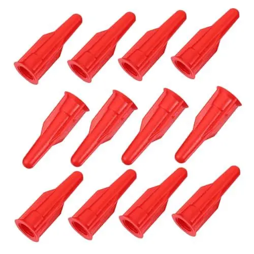 Produktbild: OSALADI 20stücke Caulk Nozzles Und Rot Wiederverwendbare Dichtungsdüsen Mit Schraubverschluss Für Präzises Abdichten Von Und Ritzen