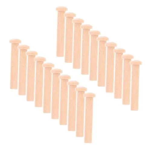 Produktbild: OSALADI 20stücke Holzstifte Zum Basteln Kleine Holznägel Für Holzarbeiten Miniatur-holznagelstäbe Mit T-förmigem Kopf Für Detaillierte Bastelprojekte Und Holzbearbeitung