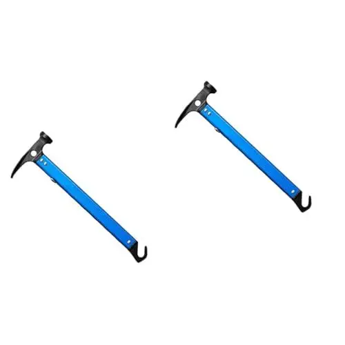 Produktbild: OSALADI 2St Campingzelt Nagel Zelt für den Strand Outdoor-Zelt Rucksackzelt Planenpfähle Strandzelt zeltheringe Zelte Zeltheringhammer aus Legierung legierter Hammer Multifunktion Haken