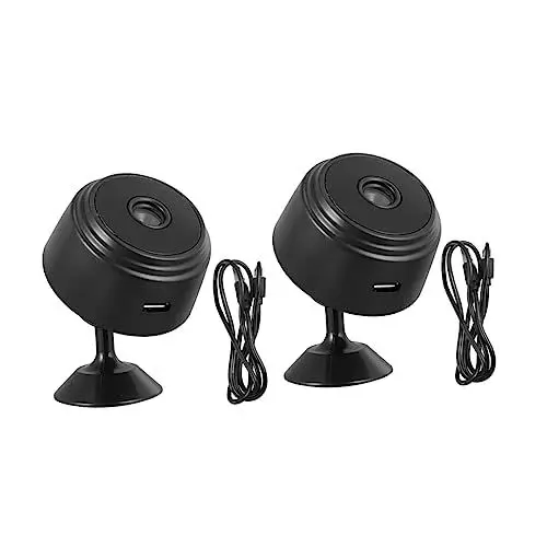 Produktbild: OSALADI 2St Kamera Night Vision Camera Indoors Camera monitote Wireless Webcam Mini camaera Monitor minicameras nachtsichtgerät infrarot Camera Mini Haushalt Überwachungssystem a9 Plastik