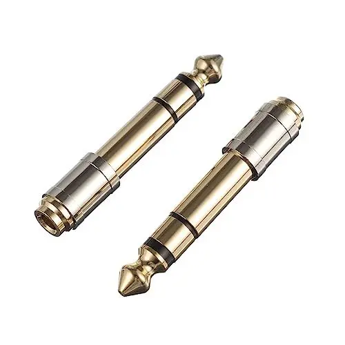 Produktbild: OSALADI Kupfer-Headset-Adapter-Set 6 35 Mm Auf 3 5 Mm Audio-klinkenadapter Vergoldet Für Verbesserten