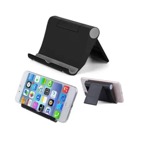 Produktbild: OSALADI 2St Tablet-Unterstützung klappbare handyhalterung Faltbare handyhalterung Verstellbarer Tablet-Ständer Telefonhalterung Verstellbarer Telefonständer Tablet-Halter Black