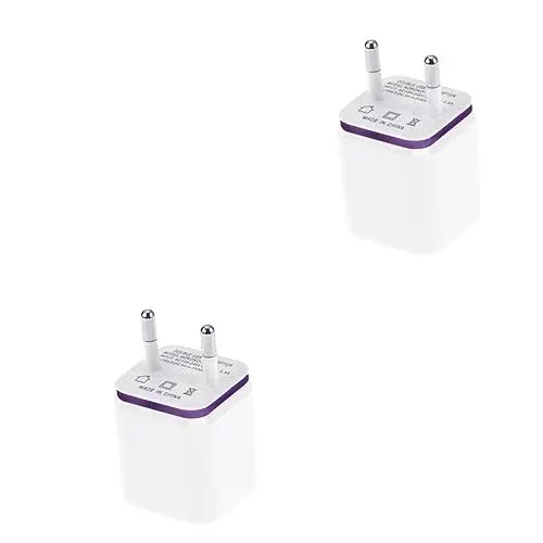 Produktbild: OSALADI 2St USB-Ladestecker Mobile Phone Chargers Handy ladegeräte Handy aufladekabel Portable Phone Charger ladegeräte Handy Handyladegerät duales USB-Ladegerät USB-Netzteil