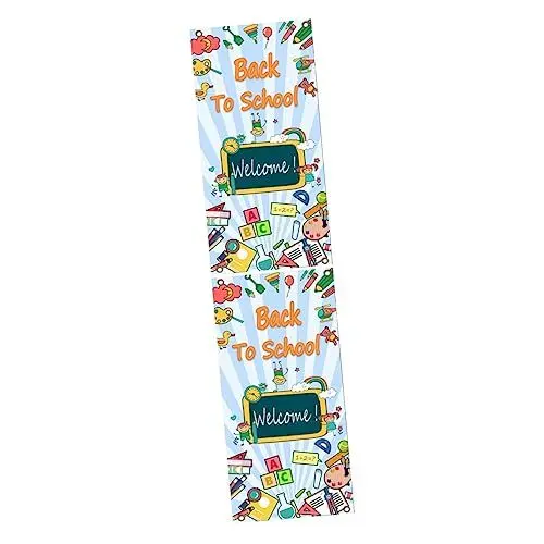 Produktbild: OSALADI 2 STK Back-to-School-Banner Klassenzimmer Kulisse Partydeko Im Klassenzimmer Hintergrundstoff Fotografie Hintergrund Zurück Zum Schulbanner Party-Hintergrund Polyester Schmücken