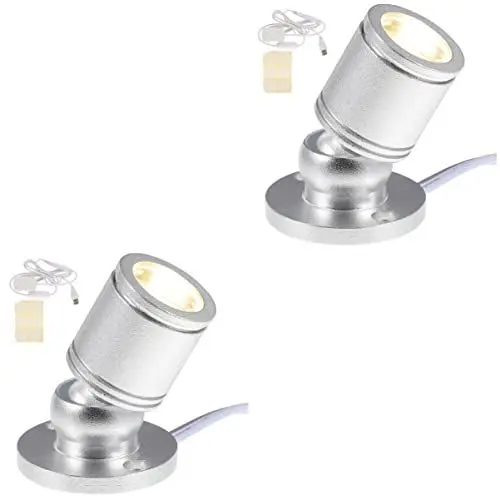 Produktbild: OSALADI 2 Sätze Mini-Scheinwerfer Led Dimmbare Akzentleuchten Mini-oberfläche Galerie Licht Vitrinenbeleuchtung Ausstellungsständer Für Bilder Wandleuchte Innen Decke Aluminium Schrank