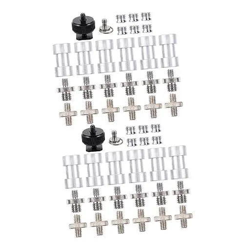 Produktbild: OSALADI 2 Sätze Zubehör für Kameraschrauben Stativanschluss-Schraubwerkzeug Schraubenmuttern für Kamerastative Stativ Schrauben Adapter Schrauben Adapter Set Bausatz Stativschraube 1/4-1/4