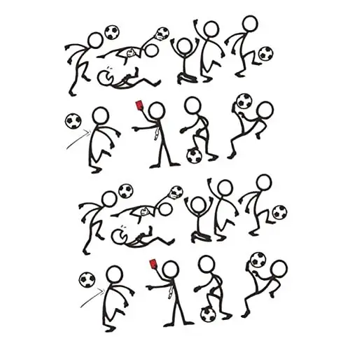 Produktbild: OSALADI 2 Satz aufkleber auto fliesenaufkleber sportliche Aufkleber tretende Wandaufkleber Hintergrund Fußball-Wandaufkleber kugel wandtattoos Spiel Fußball Applikationen Wandgemälde Wagen