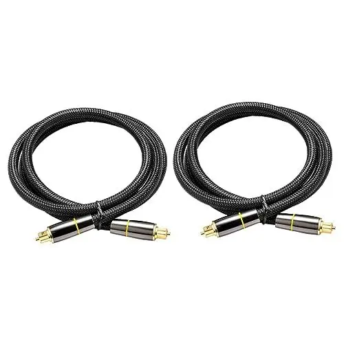 Produktbild: OSALADI 2 Stücke 2 Optische Audio Signal Übertragung Kabel 2m Reinem Kupfer Audio Kabel auf für Sound