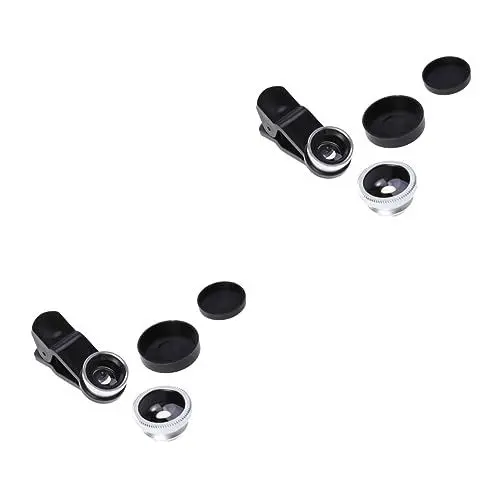 Produktbild: OSALADI 2 Stücke 3 1 3 in 1 Telefon Kamera Objektiv Kit Weitwinkel Makro Fisheye Clip-6s/6/1 Mini 3/2 Gesamt Kompatibilität