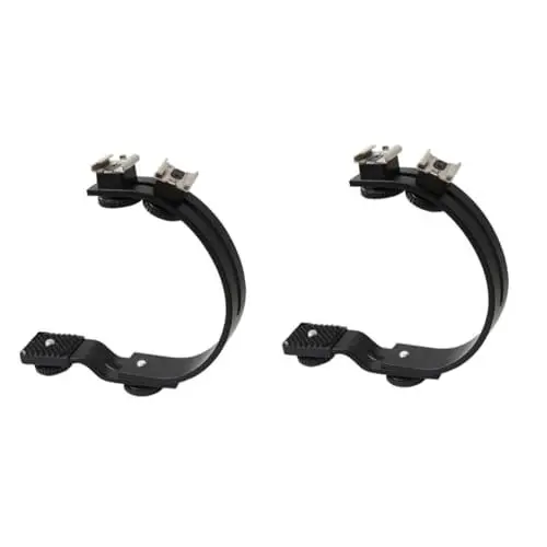 Produktbild: OSALADI 2stücke Multi-Angle C-förmiger Blitzhalter Für DSLR-kameras Einstellbare Metallhalterung Für Professionelle Fotografie Kompatibel Mit Standard Stativanschluss