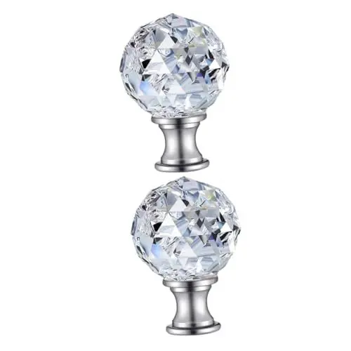 Produktbild: OSALADI 2 Stücke Shiny Lampe Kreuzblumen Kappen Erschlossen Dekorative Lampenschirm Harfe Elegante Lampe Zubehör