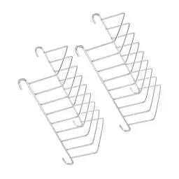 Produktbild: OSALADI 2 Stück Toastständer Luftfritteuse Brotständer Airfryer Zubehör Elektrokabelhalter Herd Grill 2 Etagen Tablett Luftfritteuse Grillrost Grillzubehör Kochwerkzeug