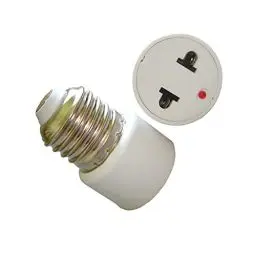 Produktbild: OSALADI 2st E27 Sockel Lampenadapter Reisekonverter Für Europa Lampenkonverter Für E27-sockel E27 Lichtfassung Adapter Für E27 Birne Schraube Licht Steckdose Weiß Vereinigte Staaten Reisen