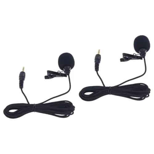 Produktbild: OSALADI 2st Lavalier-mikrofon Stereo-Headset-Adapter Mikrofonanschluss Mikrofonadapter Mikrofon Für Computer Clip-mikrofon Lavaliermikrofon Kopfhöreradapter Audio-Adapter Computermikrofon
