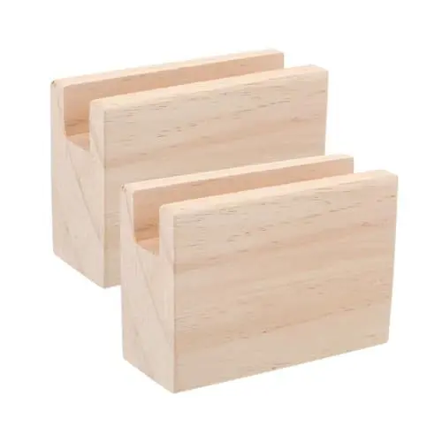 Produktbild: OSALADI Bequemer Bettaufsteller 2 Stück Möbelaufsteller Aus Holz Für Bettlift Und Tischbein
