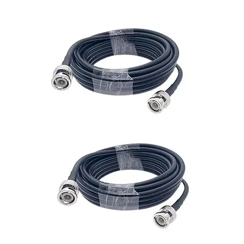Produktbild: OSALADI 2st Öffentliche Bnc-leitung Koaxialkabel Anschließen Catv-kabel Rg58 Cctv Kabel Koaxialkabel Crimpen Bnc Kamerakabel Video-stromkabel Rg58 Kabel Fernsehen Verlängerungskabel Abs