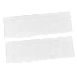 Produktbild: OSALADI 2st Tastatur staubschutz Tastaturfolie wasserdichte Folie Transparenter Tastaturschutz Silikon Tastatur Schutz Abdeckung Elastisch Schutzfilm Klaviatur Weiß