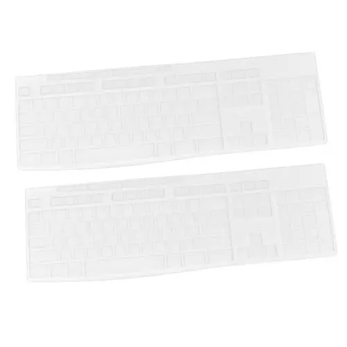 Produktbild: OSALADI 2st Tastatur staubschutz Tastaturfolie wasserdichte Folie Transparenter Tastaturschutz Silikon Tastatur Schutz Abdeckung Elastisch Schutzfilm Klaviatur Weiß