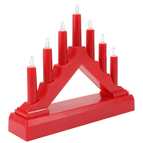 Produktbild: OSALADI 2st Tischlampe in Brückenform Leselicht Kerzenbrückenlampe Weihnachtsdeko Kerzenlicht Kerze Brückenlicht Brücke Führte Kerzennachtlicht Kerzen Nachtlicht Fensterlicht Weihnachten