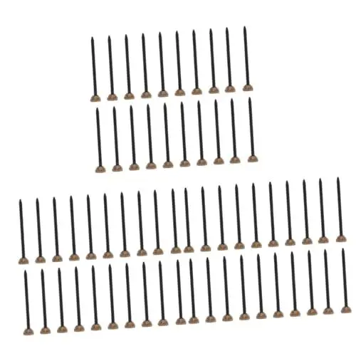 Produktbild: OSALADI 300 Stk Haken Stahl Aufhänger Für Fotorahmen Holzbearbeitungsnägel Kopfaufhängernagel Nagelsortiment-set Flache Nägel Kopfnägel Aus Messing Bild Kupferkopf-eisennagel Lösung