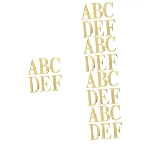 Produktbild: OSALADI 30stücke Teiliges Selbstklebender Buchstaben Für Tür Und Briefkastenbeschriftung Alphabet Aufkleber Für Hausnummern Langlebig Und Installieren Geeignet Für Öffentliche Orte