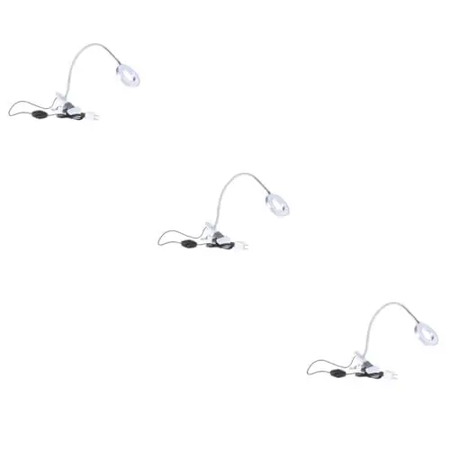 Produktbild: OSALADI 3St Salonlicht tragbare Schreibtischlampe LED-Schreibtischleuchte Leselicht Feuer kann arbeitsleuchte arbeitsplatzleuchte weiße whitn cadfi LED-Licht LED-Lampe faltbar aufleuchten