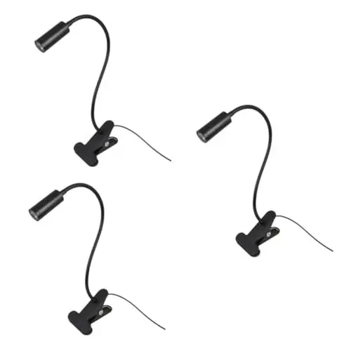 Produktbild: OSALADI 3St Werkstattlicht led ligts led-light schwarzlichtlampe die leselampe powersave Topfgriff Schreibtisch-Klemmlampe Tischlampe Clip-Lampe Leselicht USB Schlauchlichter Arbeit