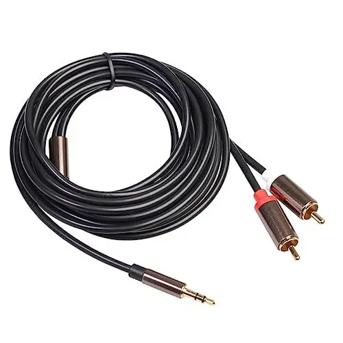 Produktbild: OSALADI 3m Auf 3 5 Mm Audiokabeladapter Audiokabel Für Heimkino Audiokabel Für Dvd-verstärker Universelles Schnittstellenkabel Hohe Leitfähigkeit