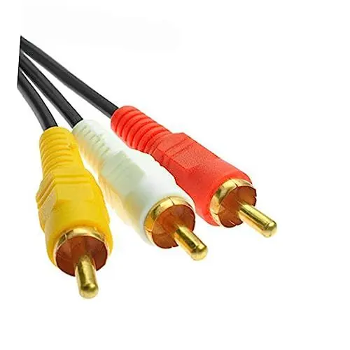 Produktbild: OSALADI 3paar Audio Und Video-kabel Mit Vergoldeten Steckern Für Tv Computer Dvd Geräte Verlustfreie Signalübertragung Flexibles Material