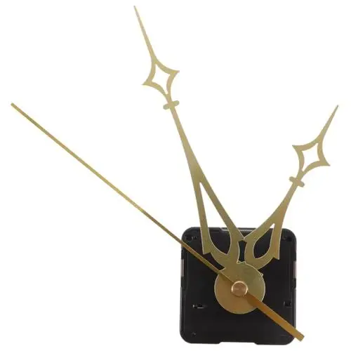 Produktbild: OSALADI 3 Sätze Autofenster Fahnenmast DIY-Kits Ziffern Uhrwerk Lange Welle üben Teil des Uhrwerks Puzzle Wall Clock wanduhren eine wanduhr Quarzuhrwerk Uhrzeiger Uhrenteile Plastik Golden