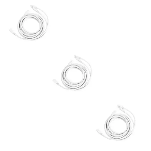 Produktbild: OSALADI Verlängerungskabel Led Röhre 3 Sätze Lampenverbindungsdraht Netzkabel Led Röhre Stromkabel Led Röhrenkabel Lichtröhre Netzkabel Doppelseitiges Kabel Fassungsstücke Weiß 2 Stück * 3