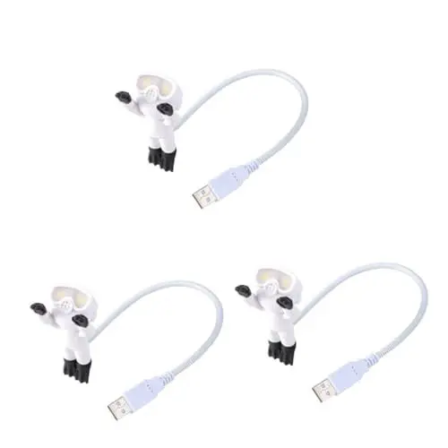 Produktbild: OSALADI 3 Stk Led-schreibtischlampe Tragbare Taucherlampe Buch Licht Mini-tischlampe Kinder Led-lampe Flexible Nacht Led- Energiesparendes Nachtlicht Studiere Licht Weiß Einfach