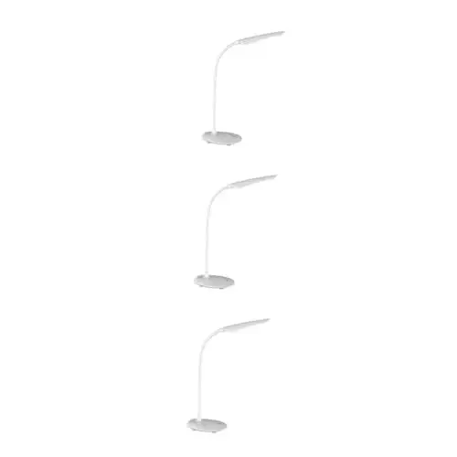 Produktbild: OSALADI 3 Stück 3 Schreibtischlampe usb tischleuchte bürolampe schreibtisch bürotischlampe LED Leselampe Lampe dimmen Augenschutzlampe Leseleuchte Aufladen Leselicht kleine Tischlampe Weiß
