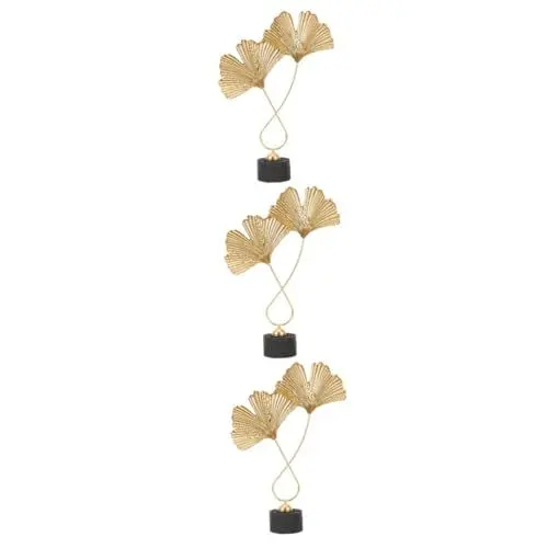 Produktbild: OSALADI 3 Stück Ginkgo Blatt Ornamente Für Den Schreibtisch Eisen Blatt Dekor Metall Design Blatt Modell Desktop Dekoration Blatt Skulptur Verzierung Metall Tischdekoration