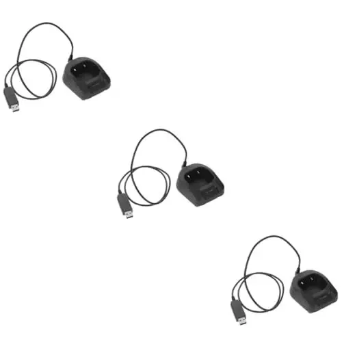Produktbild: OSALADI 3 Stück Ladegerät Ladestation Akku Ladestation USB Ladestation Für Abs Schwarz