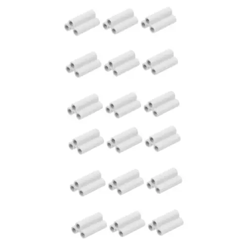 Produktbild: OSALADI 40 STK Lampenanschluss Led-glühbirnenanschluss Stecker Für Röhrenlampen Led-anschlüsse Led-lichtanschluss Doppelendiger 3-poliger Weiblicher Adapter Nahtlos Deckenlampe PVC Weiß T8