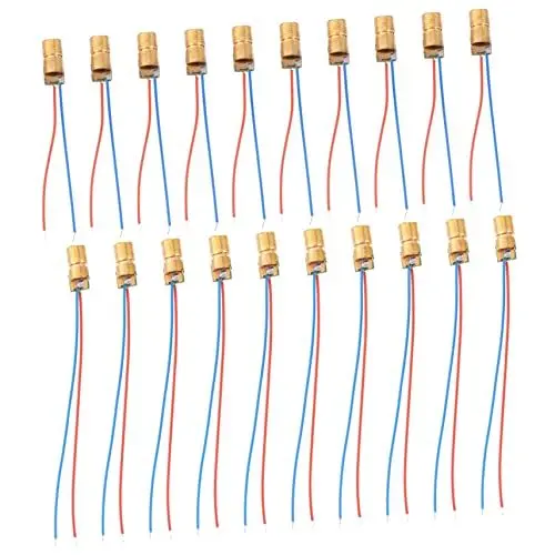 Produktbild: OSALADI 40st Diodenlaserkopf Led-dioden Lasermodul Laserdiode Diodenpunktmodul Wissenschaftsprojekt Experiment Licht Kopf Des Punktdiodenmoduls Diy Modul Diode Kupfer Mini Zubehör
