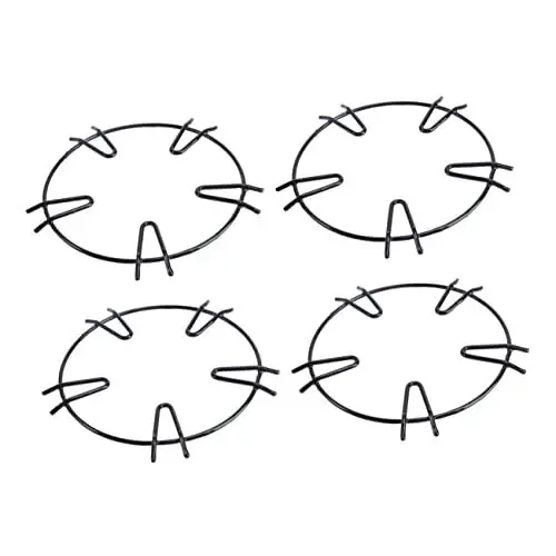 Produktbild: OSALADI Gasherd-gestell 4er-set Rundes Design Gasherd-halterung Hitzebeständige Küchenherd-unterstützung Herd Kleiner Topflappen Gasherd-hilfszubehör