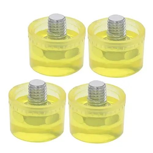 Produktbild: OSALADI 4er-pack Ersatzhammerschlägel Für Die Holzbearbeitung Plankenhammer-zubehör 25 Mm Gummihammerspitzen Hohe Schlagfestigkeit