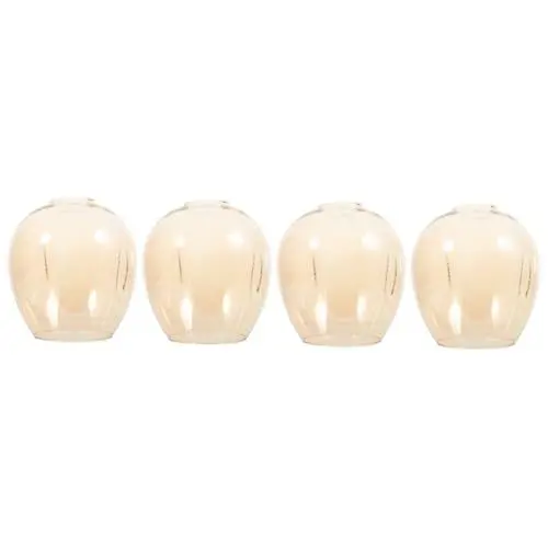 Produktbild: OSALADI 4 Stück Leuchter diy lampe lichtvorhang wohnzimmer deckenlampe schatt glaslampe klarer Glockenlampenschirm Weiß Lichthüllen für Badezimmerleuchten Glasschirme für Pendelleuchten