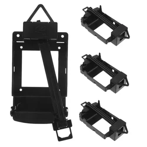 Produktbild: OSALADI 4 Stück Pendeluhr Uhrenbasis Standuhr Teile Uhrwerk Quarz Pendelantriebe Welle Klingelnde Wanduhren Uhrenteile Uhr-Reparatur-Set Bausatz Uhrwerk Schacht Uhrwerk Motor Black Plastik