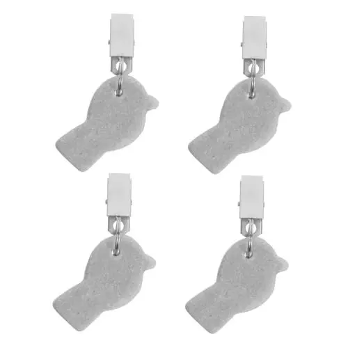 Produktbild: OSALADI 4 Stück Tischdeckenhalter aus Stein Tischdeckengewichte Tischrockclips Esszimmerdekoration Tischbeschwerer für Tischdecken im Freien Naturstein Überlegenes Produkt schmücken Eisen