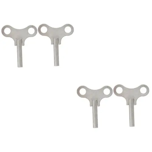 Produktbild: OSALADI 4 Stück Uhrwerk Schlüssel Heimwerkzeuge Antike Tischuhren Schubladen Standuhr Schloss Der Standuhr Messing Schubladenknöpfe Wanduhr Retro Kleine Uhr Haushalt Stahl